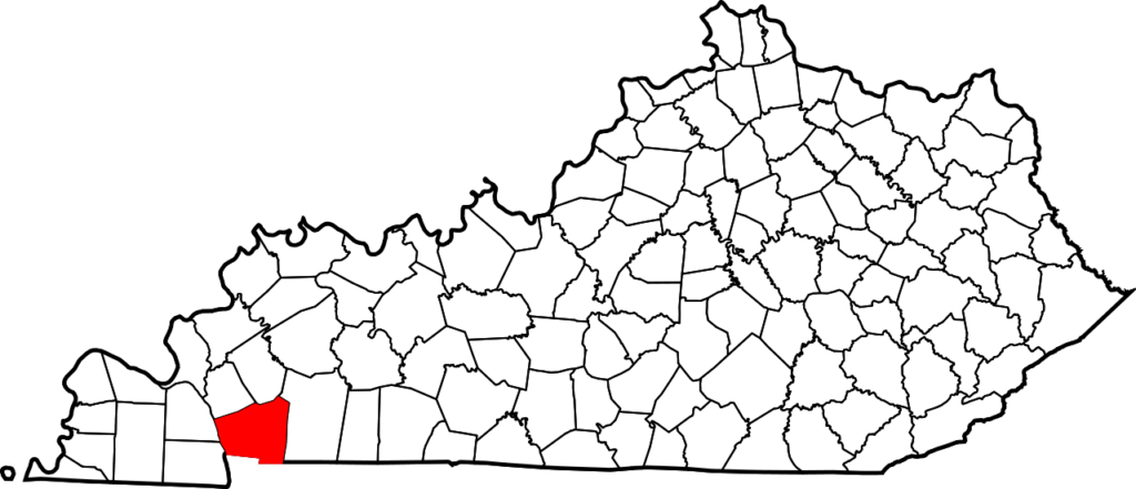 1280px Map of Kentucky highlighting Trigg County.svg