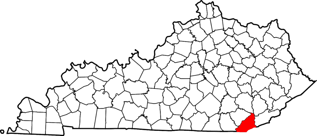 1280px Map of Kentucky highlighting Bell County.svg