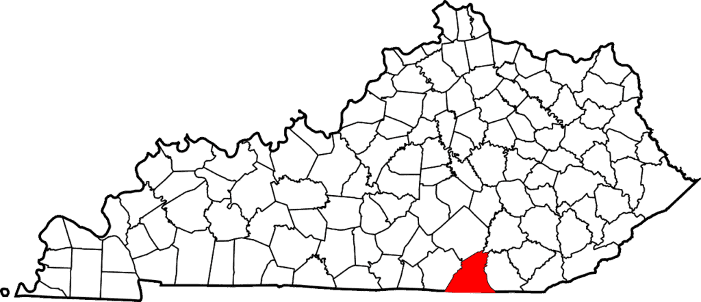 1280px Map of Kentucky highlighting McCreary County.svg