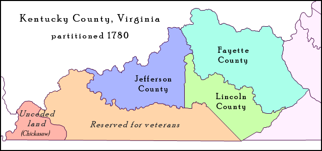 Kentucky County Virginia 1780