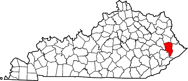 640px Map of Kentucky highlighting Floyd County.svg