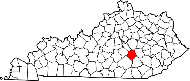 640px Map of Kentucky highlighting Rockcastle County.svg