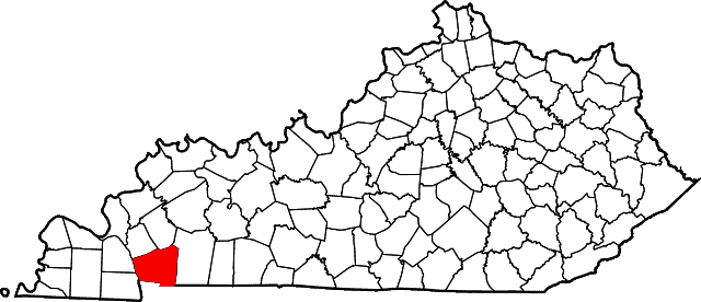 640px Map of Kentucky highlighting Trigg County.svg