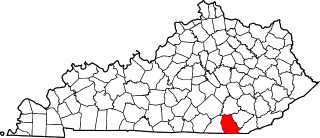 640px Map of Kentucky highlighting Whitley County.svg